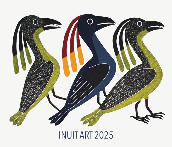 2025 inuit art calendar, Inuit art print,, estampe inuit, inuit print