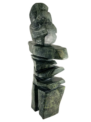 Large Inukshuk by Isaaq Ohotaq